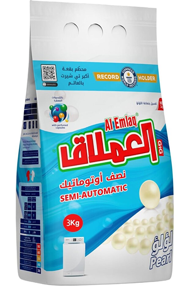 Detergent Powder Pearl Scent Multi-Enzyme Automatic Laundry (3kg)