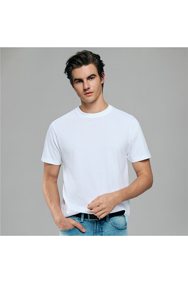 Men’s Slim Fit Cotton Crew Neck Tee