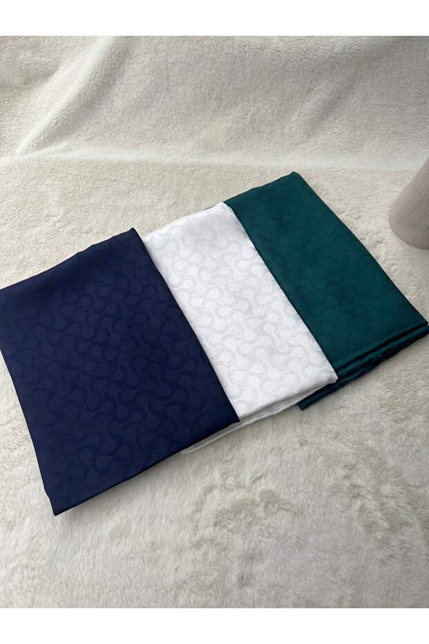 Hijab Women's Silky Jacquard Shawl (Set of 3)