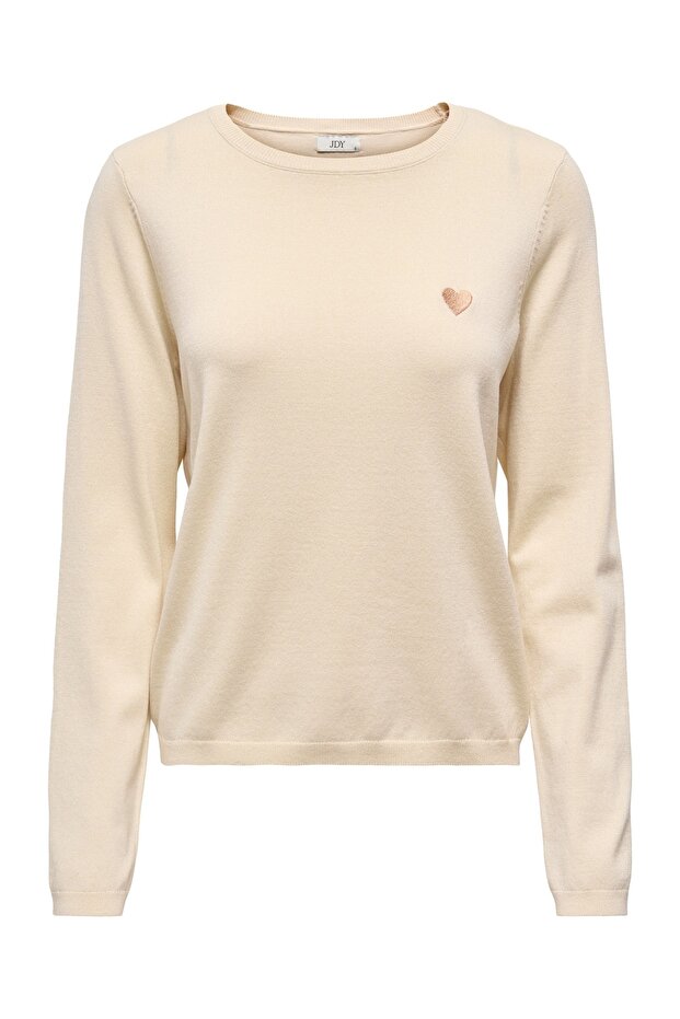 15363326 JDYKATE L/S O-NECK EMB. PULLOVER KNT - 1