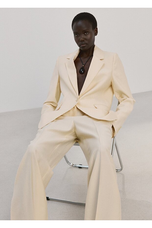 Lyocell düşük bel pantolon - 6