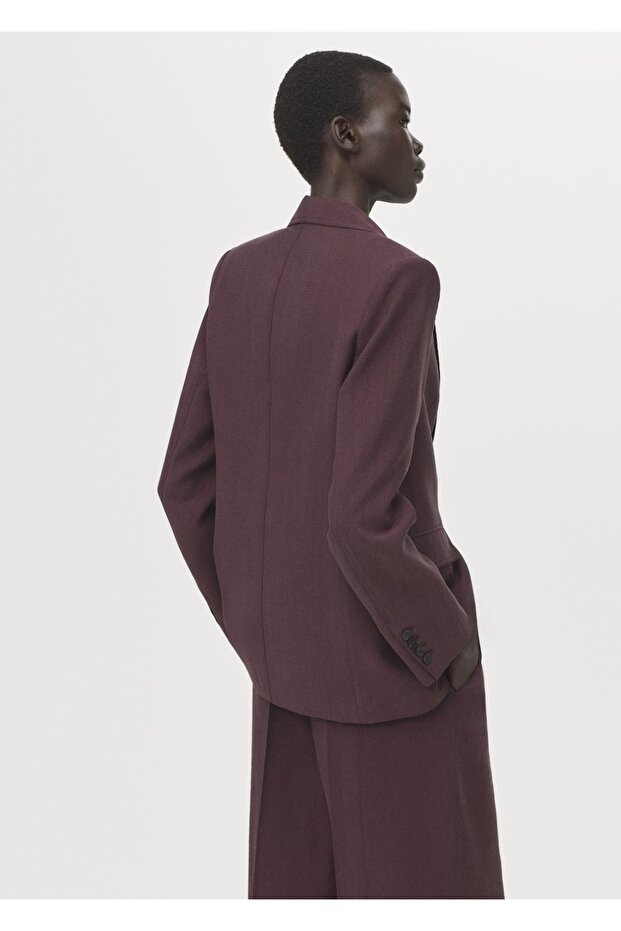 Lyocell blazer ceket - 4