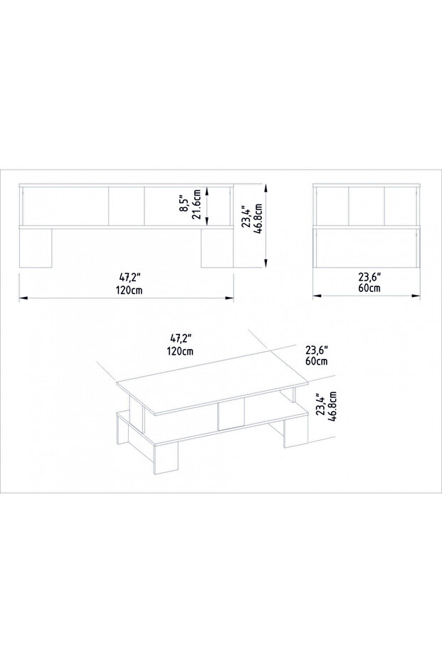 White Style Coffee Table - 6