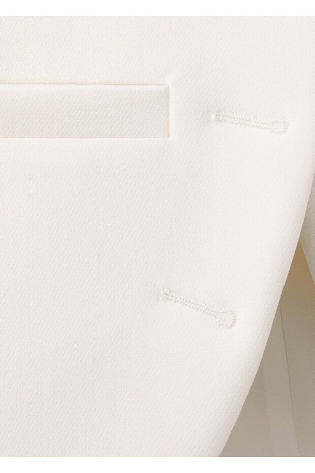 Mücevher düğmeli hakim yakalı ceket - 6