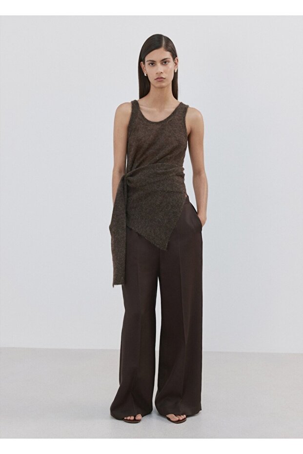 High-waisted lyocell pants - 2