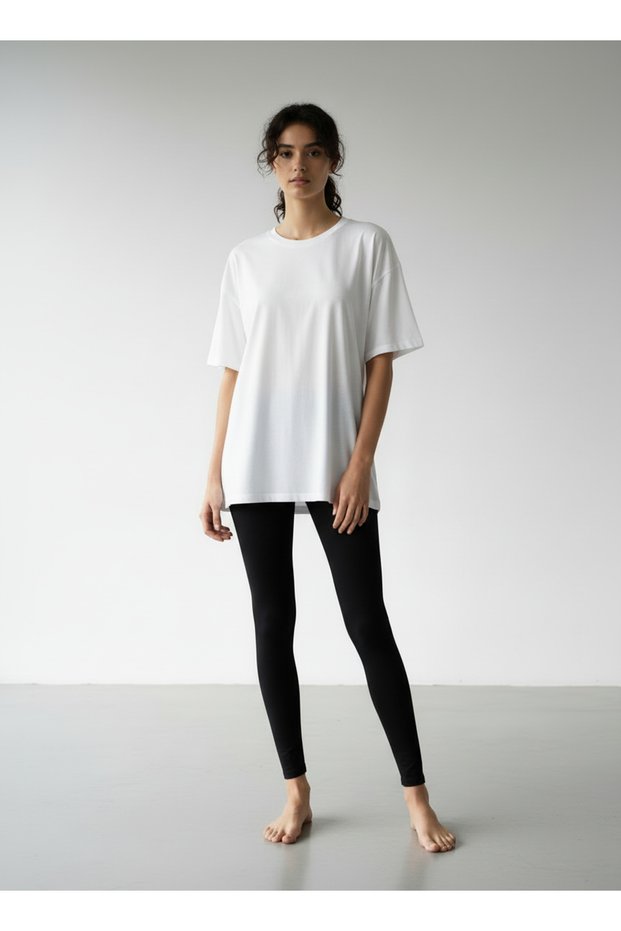 Recovery Shiny Women's Leggings 1 Pc and 100% Oversize Women's T-Shirt 1 Pc