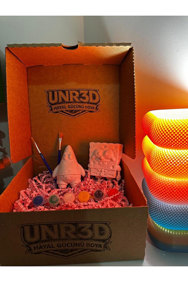 SÜNGER BOB & PATRİCK BOYAMA SETİ - 3