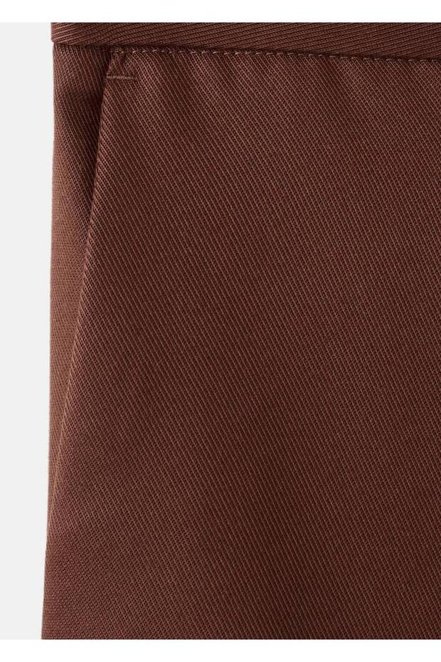 High-waisted lyocell pants - 5