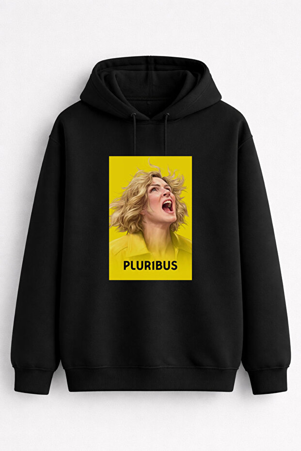 Pluribus Printed Men's Women's Children's Hooded Black Sweatshirt
