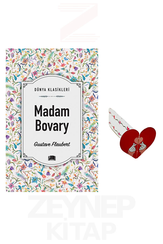 Madam Bovary - Gustave Flaubert (Dünya Klasikleri) Kalp Ayraç Hediye