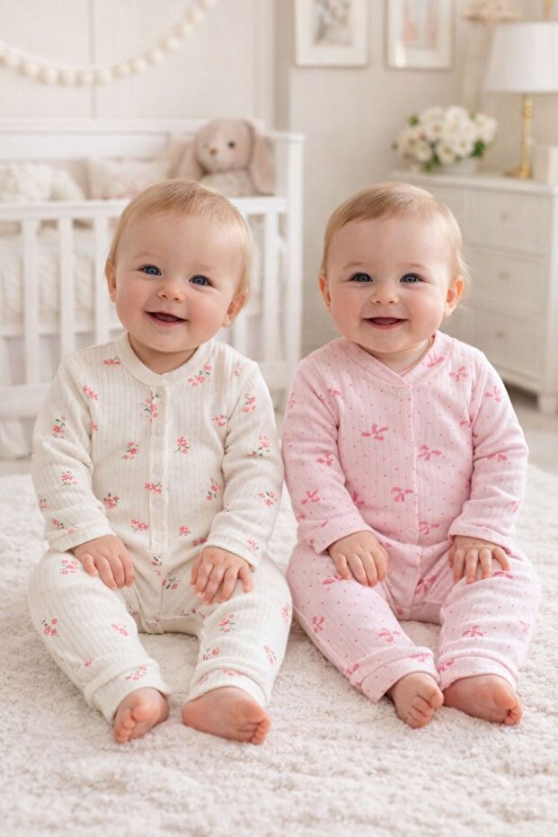 yukobaby bebeğiniz için en doğalı BEBEK FİYONKLU&ÇİÇEKLİ 2'Lİ 3-6-9 AY PAMUKLU MANŞETŞİZ TULUM YENİDOĞAN HASTANE ÇIKIŞIBEBEK KIYAFETİ