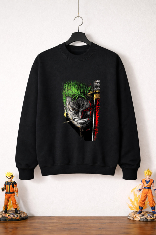 One Piece Zoro 4 Sweatshirt (3 Threads 100% Cotton)