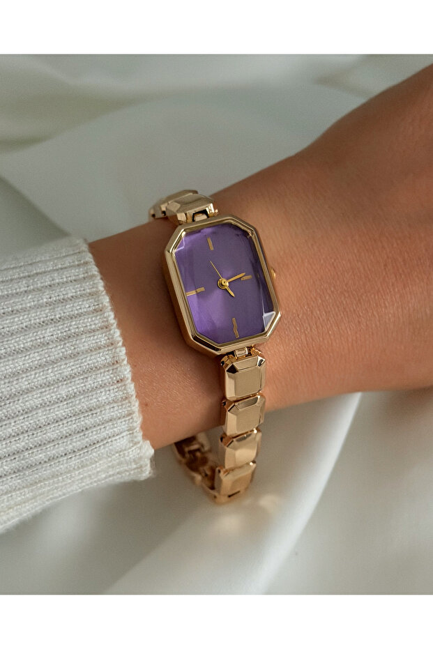 Xuping Plated Wristwatch | Rectangular Minimal Elegant Model - 1