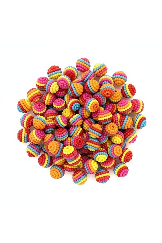 14 mm Mixed Color Blackberry Beads Suitable for Bags and Jewelry Making 500 Grams