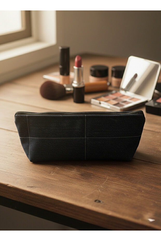 حقيبة مكياج من الدنيم - 2