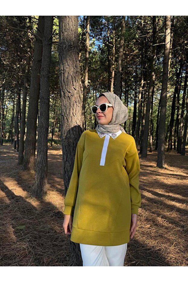 RENKLİ TAŞ İŞLEMELİ TUNİK - 4