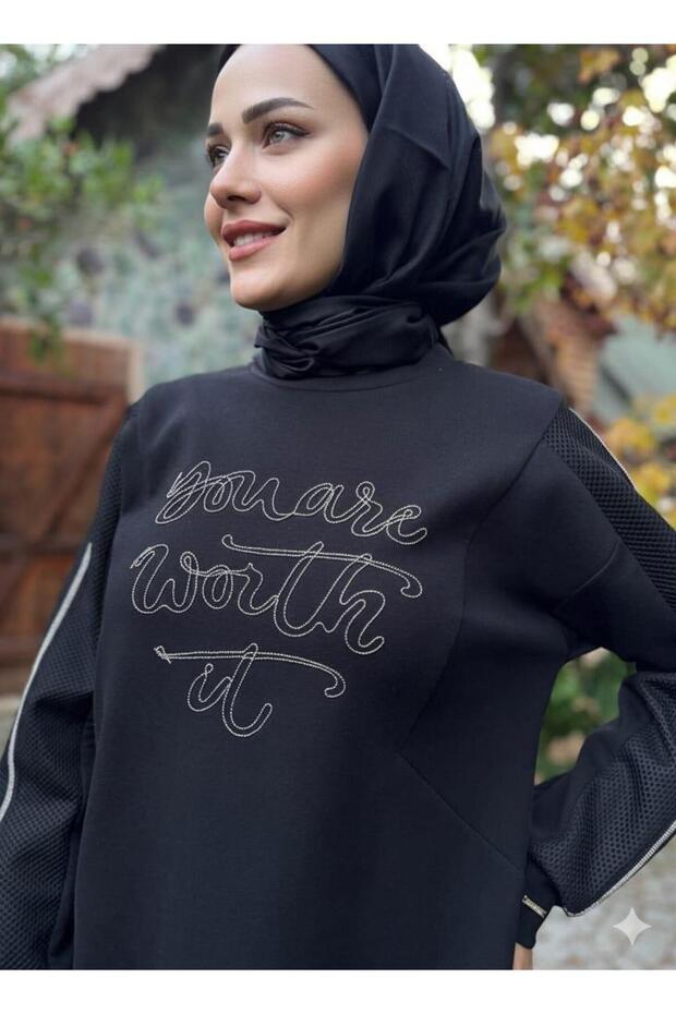 ZİNCİR NAKIŞLI KUPLU TUNİK - 2