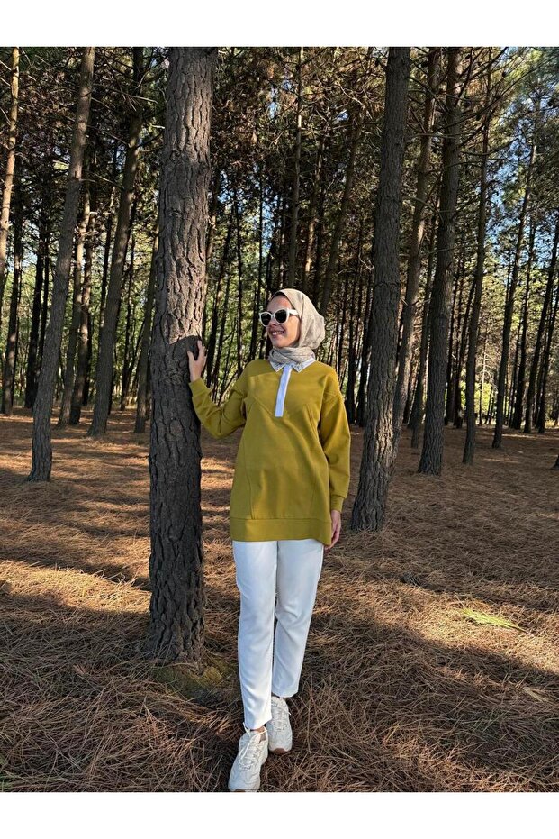 RENKLİ TAŞ İŞLEMELİ TUNİK - 3