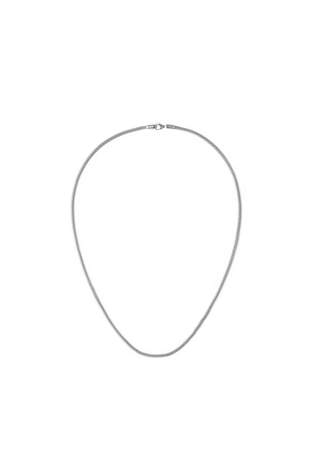 Tide Mesh Necklace Silver 2.8 - 1