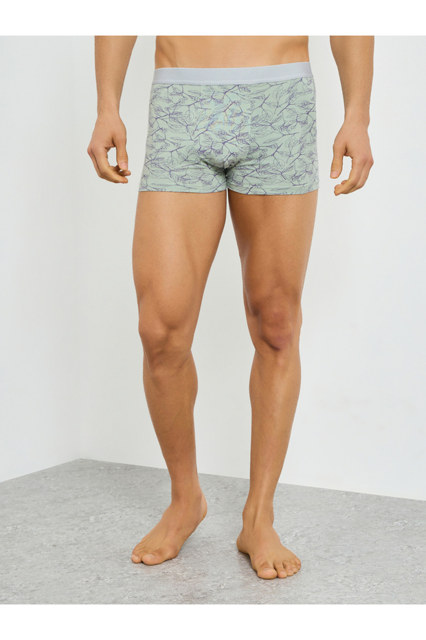 صندوق ملابس رجالي مطبوع عليه أوراق الزيتون - 1