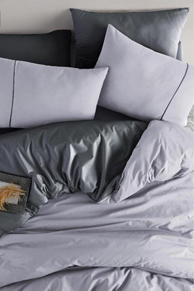Zagreb 100% Cotton Double-Sided Double Duvet Cover Set