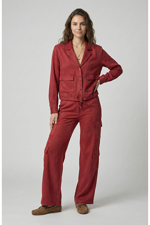 Vişne Cupro Gömlek - 2