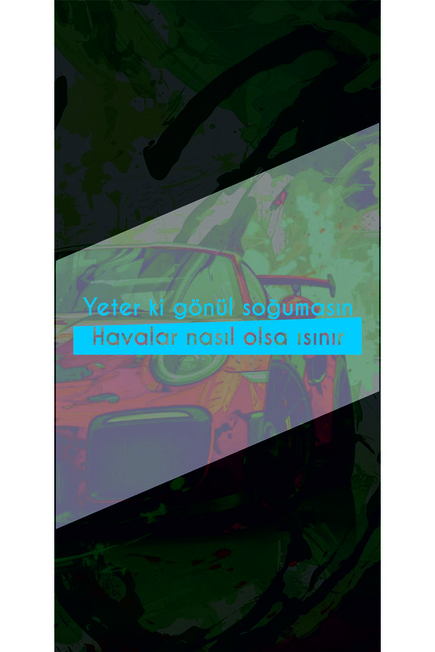May the Wind Cool Your Soul, No Matter How the Weather Is, the Car-Motor Glass Sticker Will Heat Up. Hologram Stickerfolyo25X5Cm