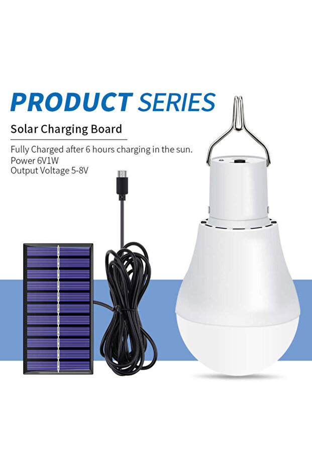 15W Cold White CanLing LED Solar Lamp 15W 250LM USB 5V Solar Power Light Portable Outdoor Camp Tent