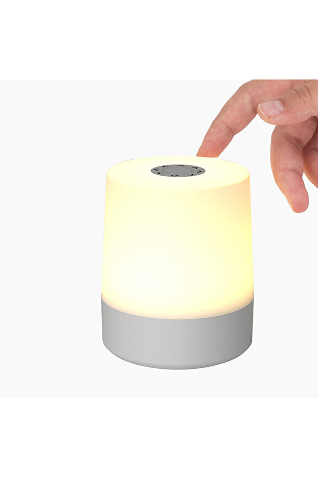 مصباح طاولة يعمل باللمس بتقنية LED، قابل لإعادة الشحن عبر منفذ USB، مزود بمفتاح تحكم عن بعد، بدون جهاز تحكم عن بعد.