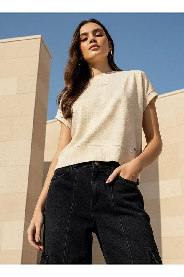 Top with Textured Design