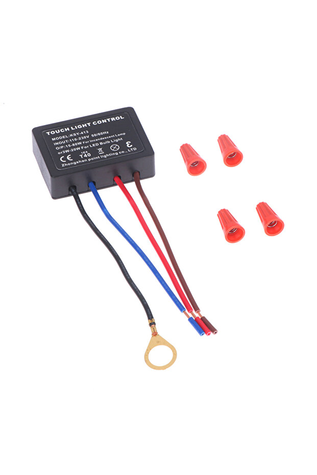 مفتاح إضاءة يعمل باللمس AC110-230V، وحدة تحكم في إضاءة مصباح الطاولة، مفتاح لمس حساس متوافق مع Wi-Fi - 1