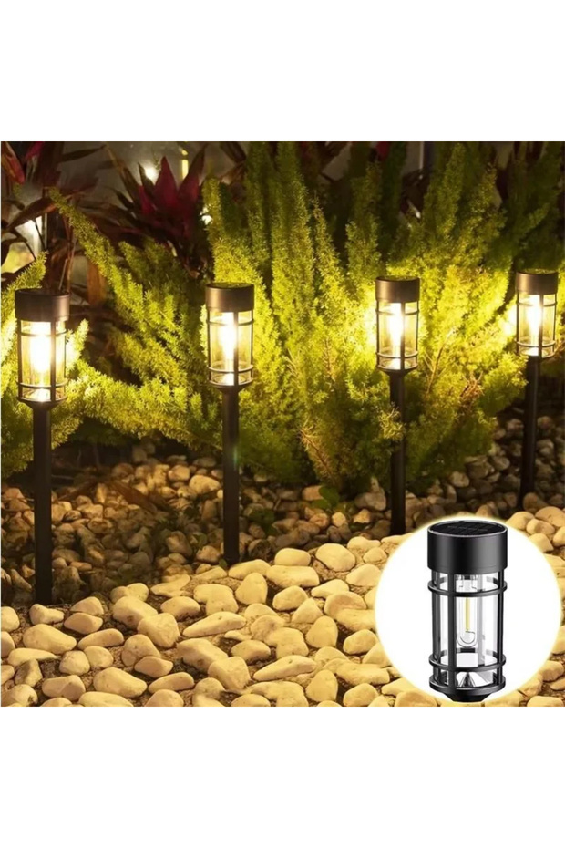 1pcs LED Solar Lawn Path Pile Lawn Light Path Courtyard Walkway Driveway Outdoor Waterproof Garden L