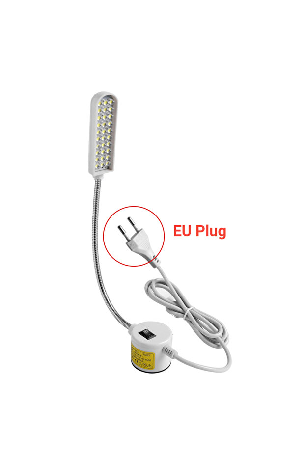 30LEDS EU Plug 10/20/30 LED Sewing Machine Lamp 360 Flexible Adjustable Gooseneck Work Lamp Industri
