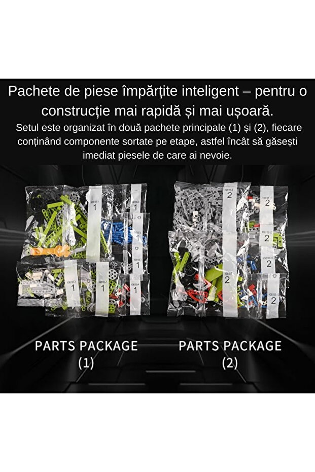 Robot Programabil 5-in-1 pentru Copii, 620 Piese, Control App si Telecomanda, Programare Scratch - 5