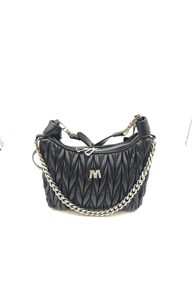 Stylish Women's Small Shoulder Bag with Chain Detail