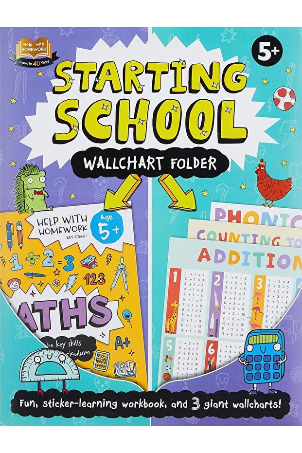 Help With Homework: Starting School Wallchart Folder (5+) - 1