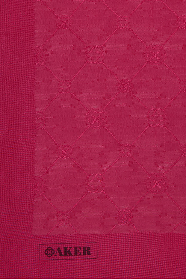 Fuşya 70X190 CM Koza Şal - 3