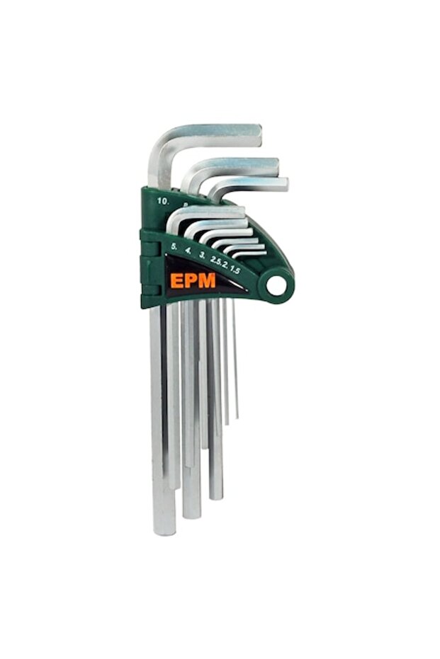 Set de 9 chei hexagonale tip L - 1