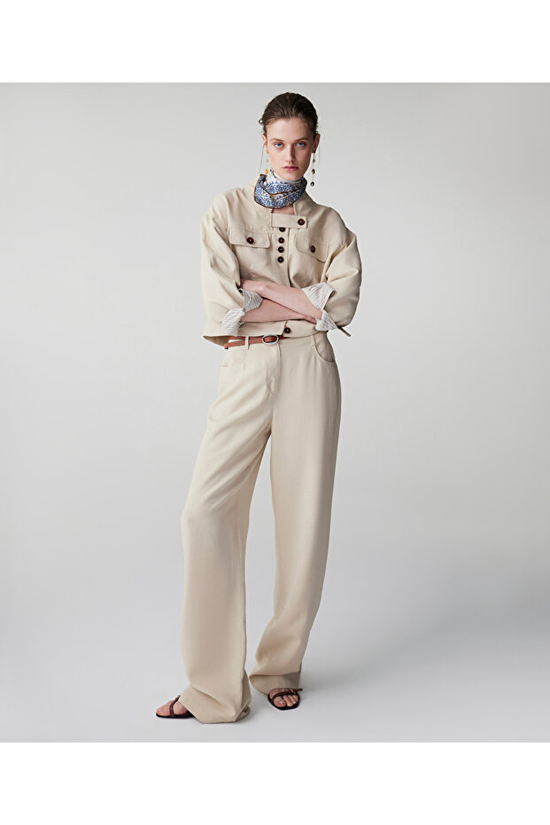 Kontrast düğmeli ceket - 5