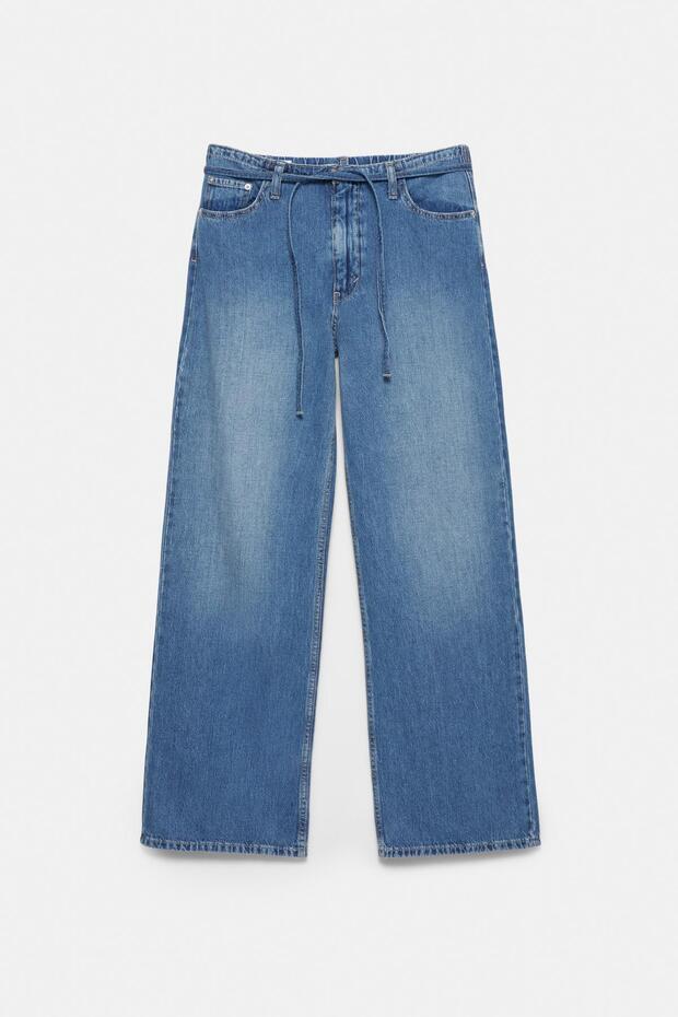 Bağcıklı baggy jean - 8