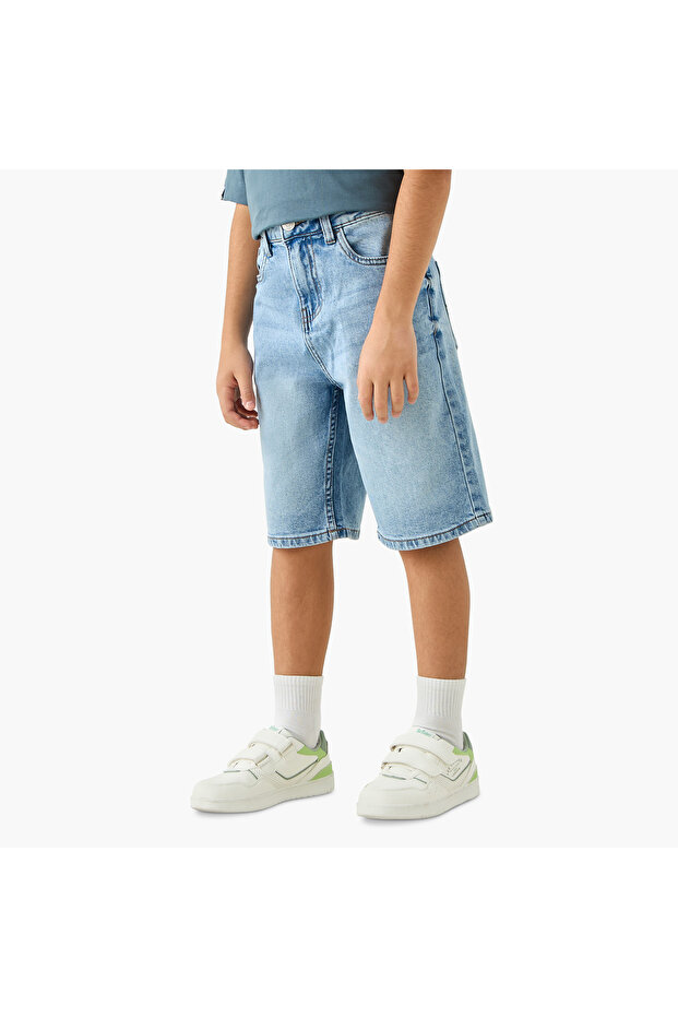 Denim Shorts with Pockets