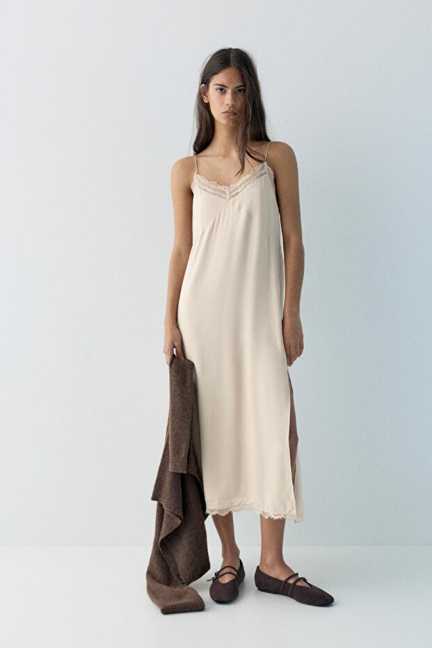 Midi iç çamaşırı elbise - 2