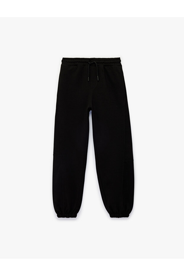 Basic Jogger Sweatpants με ελαστική μέση - 1