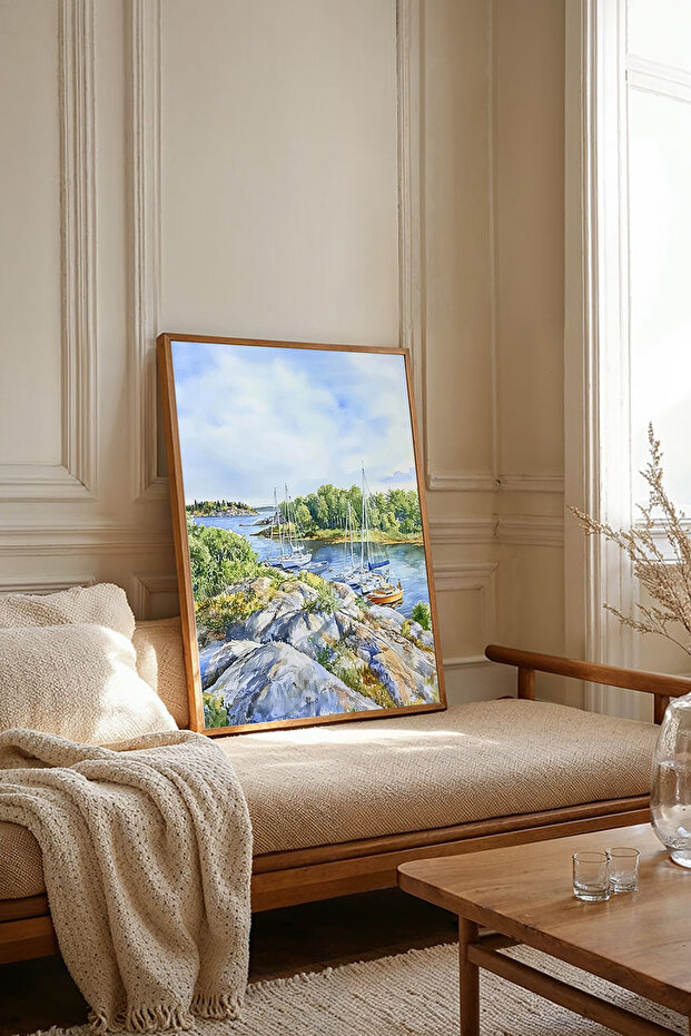 One Piece Wooden Framed Painting Tk2656