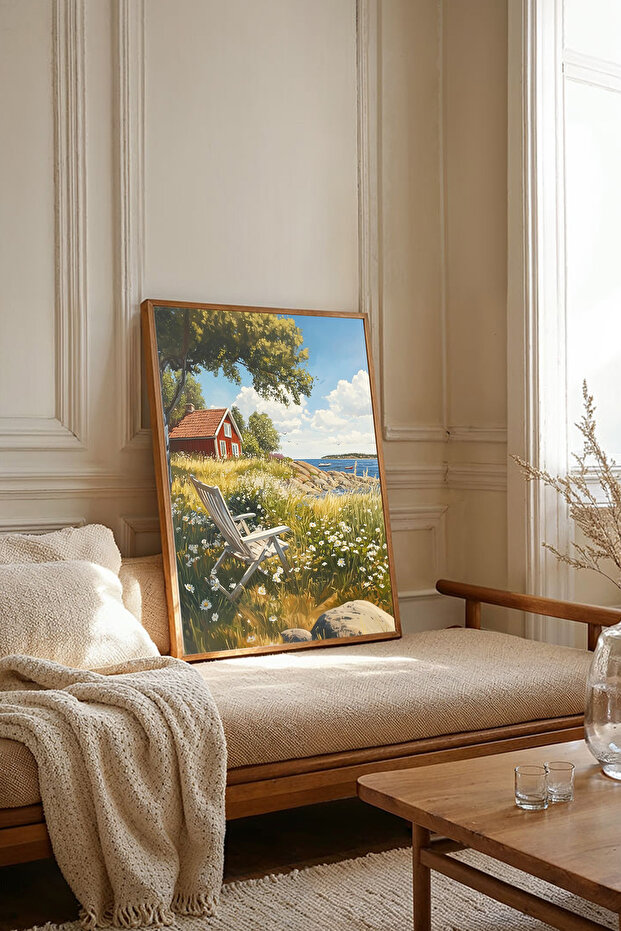 One Piece Wooden Framed Painting Tk2650