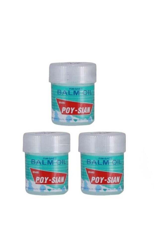 Poy-sian Pim-Saen Balm Oil Cotton (8ml/8cc) - Pack of 3