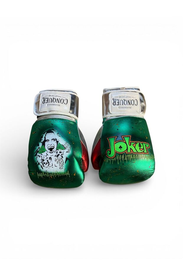 Custom Made Hero Joker 2 Deri Boks Eldiveni (Green Edition) - 2