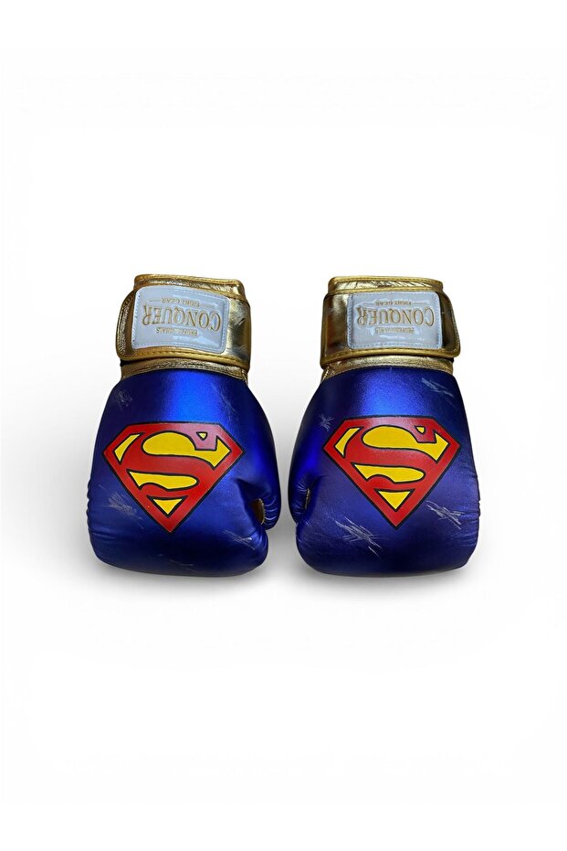 Custom Made Hero Superman Deri Boks Eldiveni - 1