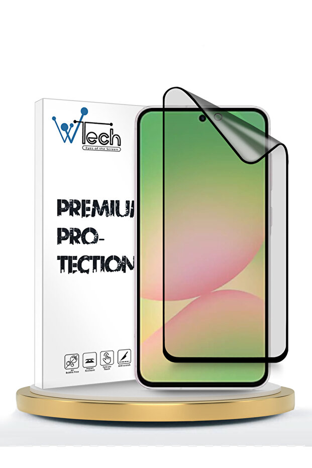 Samsung Galaxy A57 5G 2026 Premium Nano Ceramic Full Glue Full Cover Matte Flexible Clear/Black