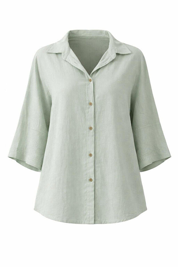 MİNT RENGİ SALAŞ GÖMLEK - 3